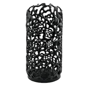 15 in. Cylinder Nest Candle Holder in Black