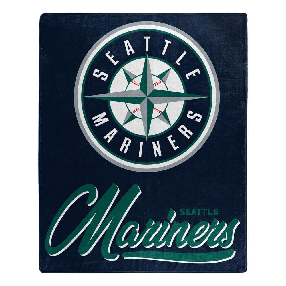 THE NORTHWEST GROUP MLB Mariners Signature Raschel Navy Throw Blanket 1MLB070700025RET The