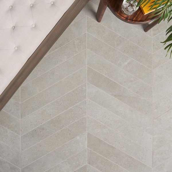 Malaga Greige 4 in. x 8 in. Matte Porcelain Floor and Wall Tile Sample