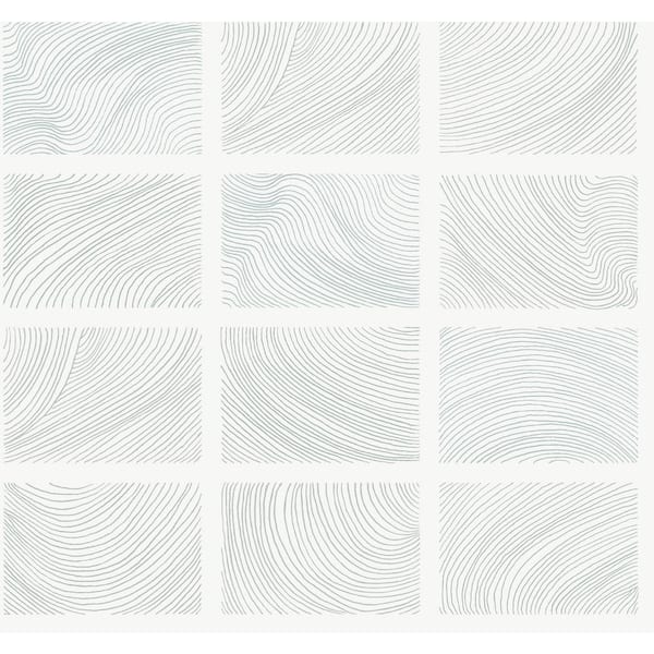 A-Street Prints Bronson White Topography Non-Pasted Wallpaper Sample
