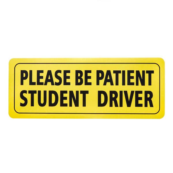 Everbilt 3.5 in. x 9 in. Plastic Magnetic Student Driver Sign