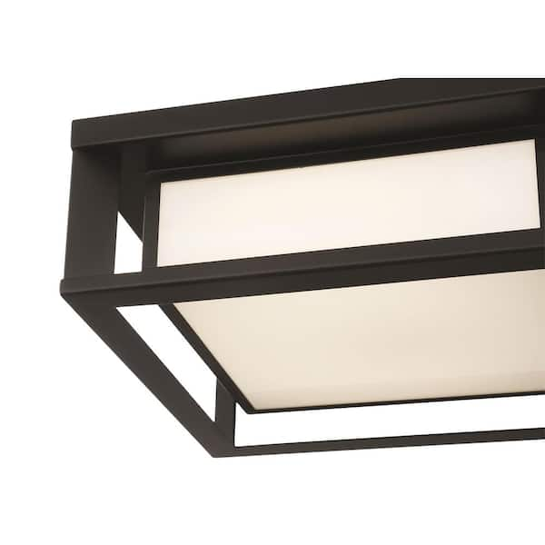 GLUCKSTEINELEMENTS Paxton 1-Light Black Integrated LED Outdoor