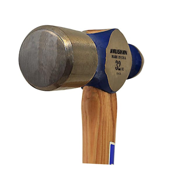 WEDO Brass Ball Peen Hammer 32 oz(2lb), Ball Pein Hammer with Wooden  Handle, Length 340mm(13), Die-Forged, Corrosion Resistant, DIN Standard