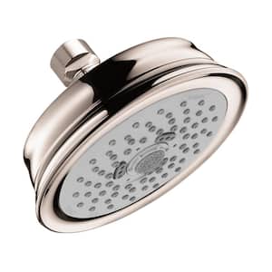 Croma 100 Classic 3-Spray Patterns 1.5 GPM 5 in. Fixed Shower Head in Polished Nickel