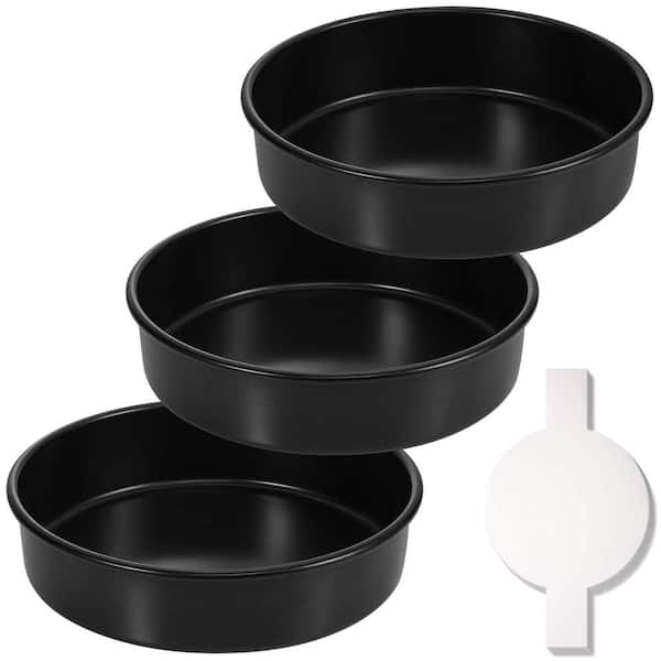 PRIMEPLUS 3-Piece 8 in. Carbon Steel Layer Cake Pan Set