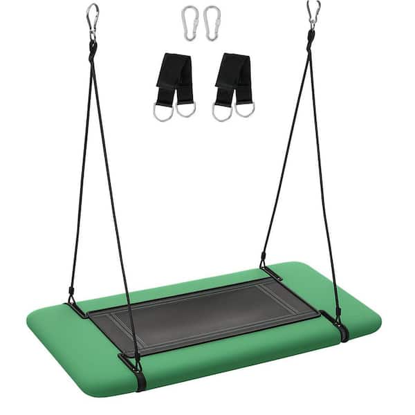 Rectangular Tree Swing Series with Metal Frame for Indoor/Outdoor Playset for Kids and Adults with Hanging Straps