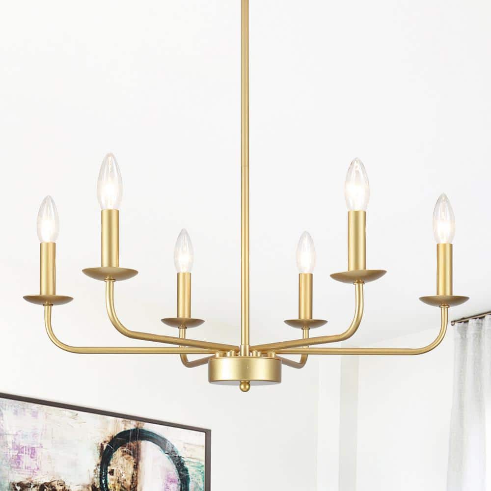 6-Light Rustic Spray Gold Candlestick Hanging Island Linear Chandelier Pedant Light for Kitchen Island price history on PriceWatchPro