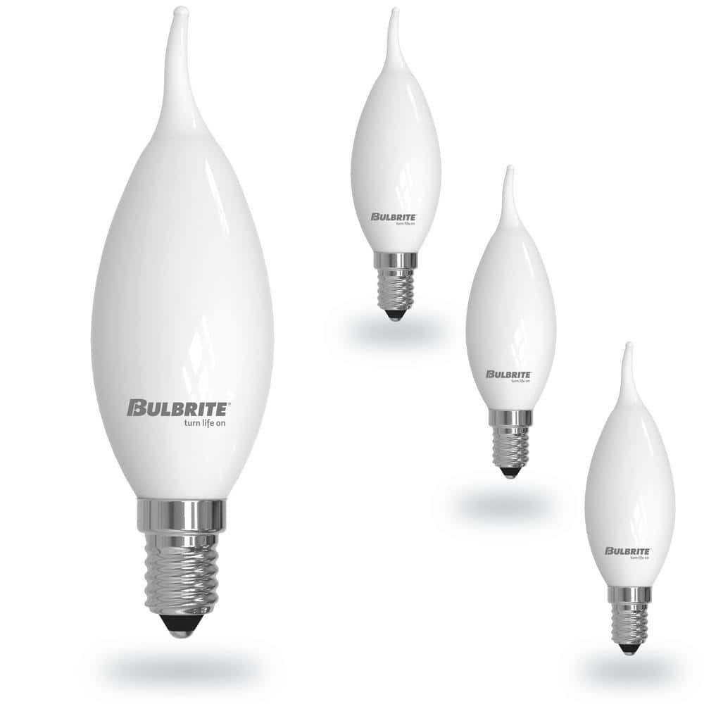 Bulbrite 5-Watt CA10 LED Light Bulbs Warm Dimming 3000K (Soft White ...