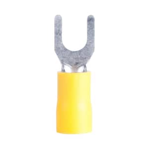 YELLOW Female Spade Terminals Fully Insulated Crimp Connector Wire Electrical 