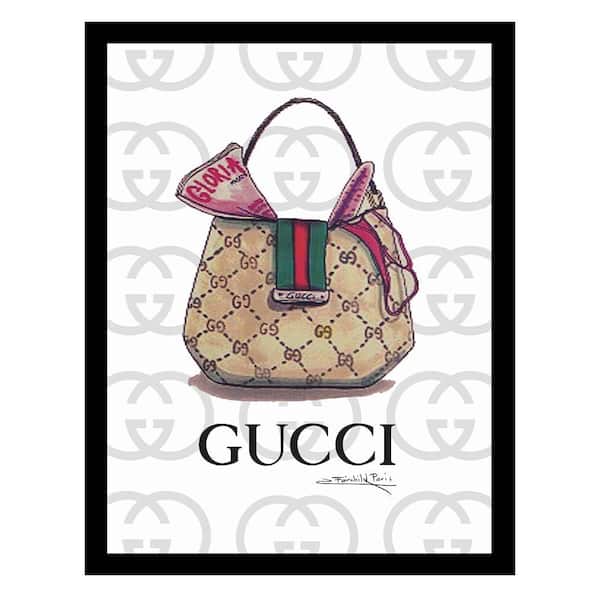 VENICE BEACH Collections Designer Handbag by Fairchild Paris 1-Piece Framed Graphic Print Abstract Poster Art Print 18 in. x 14 in.