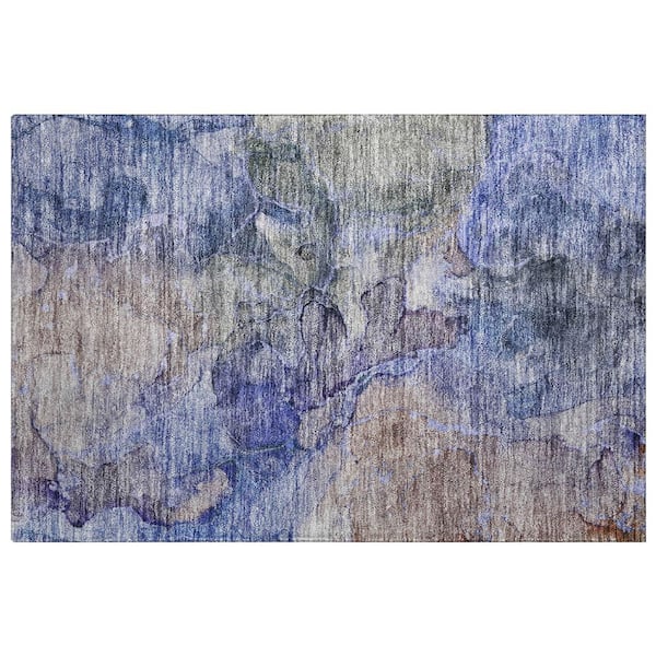 Dream Shag Premium Machine Washable Abstract ADS689 Coral 2 ft. x 7 ft. Runner Rug
