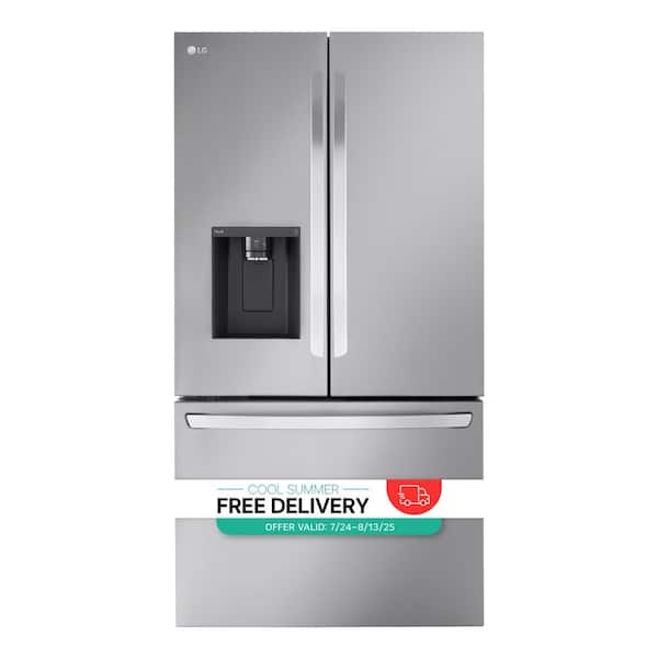 26 cu. ft. Smart Counter-Depth MAX French Door Refrigerator with Dual Ice Makers in PrintProof Stainless Steel
