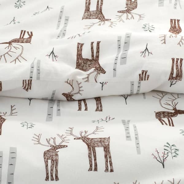 Legends Hotel Oh Deer Velvet Flannel Flat Sheet