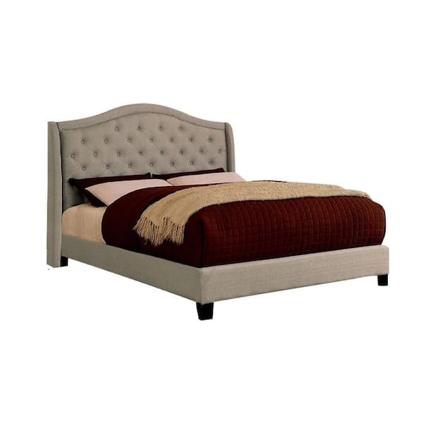 Unbranded Thea 1-Piece Gray Wood Frame Full Platform Bed