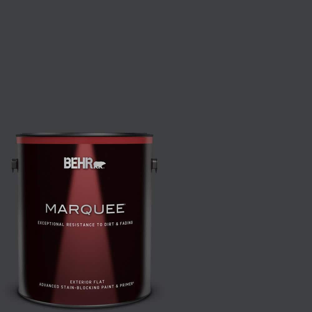 BEHR MARQUEE 1 gal. Black One-Coat Hide Matte Interior Paint & Primer  145301 - The Home Depot