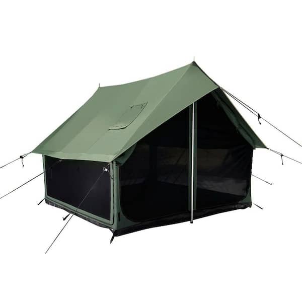 Rover Scout Tent 8 ft. x 13 ft. (Forest Green, Water Repellent) with stove jack