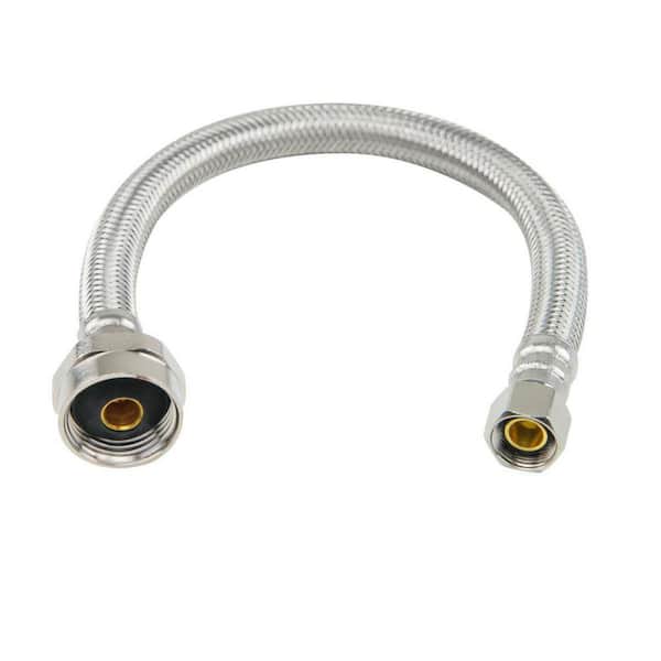 Plumbshop 3/8 in. Compression x 7/8 in. Ballcock Nut x 12 in. Braided ...