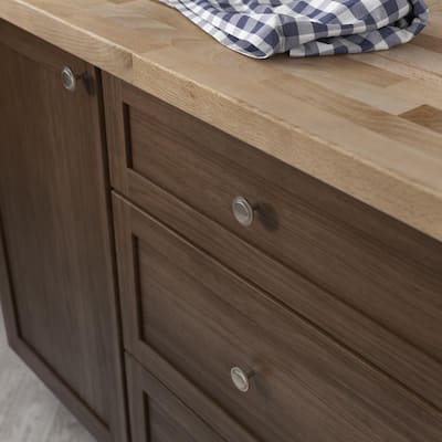 10 large kitchen door knobs handles drawers cabinet cupboard oak wood 44 mm