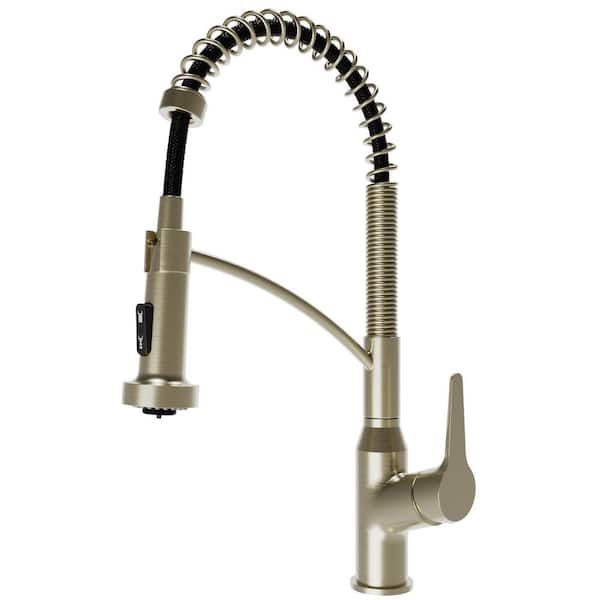 Scottsdale Single Handle Pull Down Sprayer Kitchen Faucet in Spot-Free Champagne Bronze