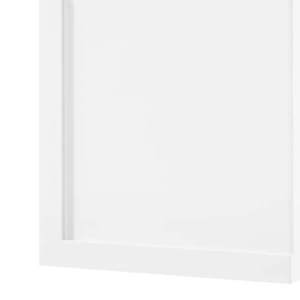 Leyton 7.5 in. W x 7.5 in. H Slim Shaker Cabinet Sample in Alpine White