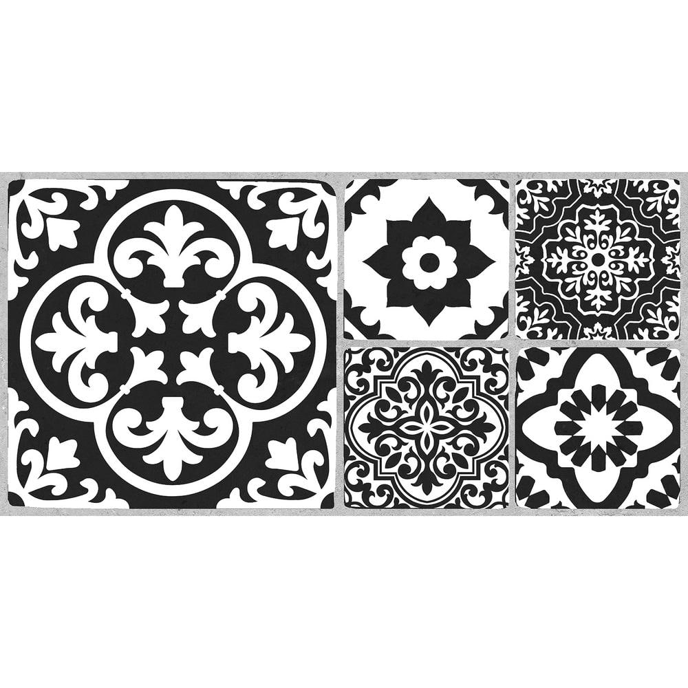 24 in. x 12 in. Black Water Resistant Peel and Stick Luxury Vinyl Plank Flooring Floor Tiles (12-Tile, 24 sq. ft.) price history on PriceWatchPro