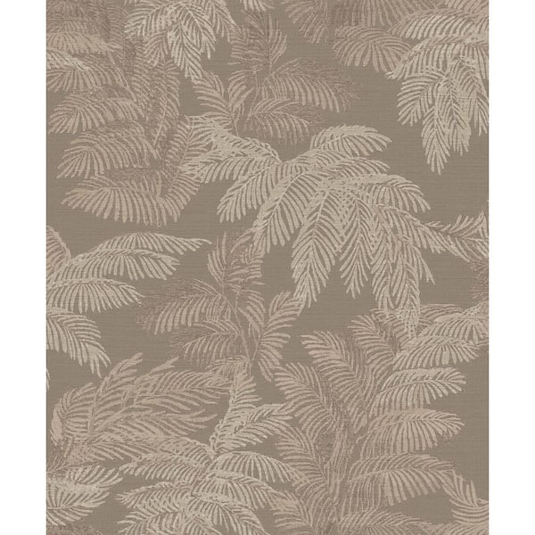 Unbranded Italian Style Red Palm Leaf Design Matte Finish Vinyl on Non-Woven Non-Pasted Wallpaper Roll