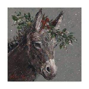 Mary Beth The Christmas Donkey by Mary Miller Veazie Animal Art Print 14 in. x 14 in.