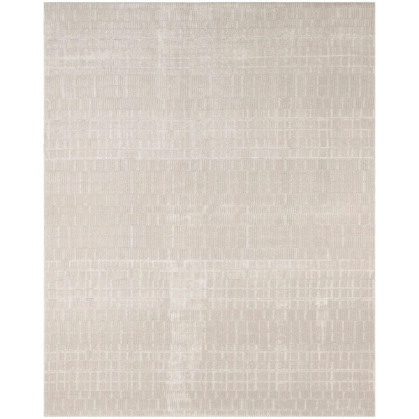 Nordic Ivory 8 ft. x 10 ft. All-over design Contemporary Area Rug