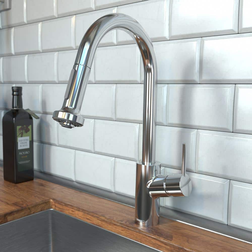 Talis S Modern Steel Optik Pull-down Kitchen Faucet with Spray