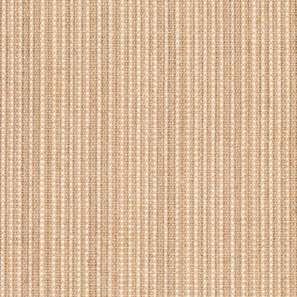 Tan Hand-Knotted Wool and Cotton Runner Rug