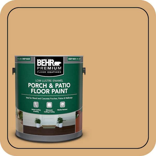 1 gal. #PPU6-05 Cork Low-Lustre Enamel Interior/Exterior Porch and Patio Floor Paint