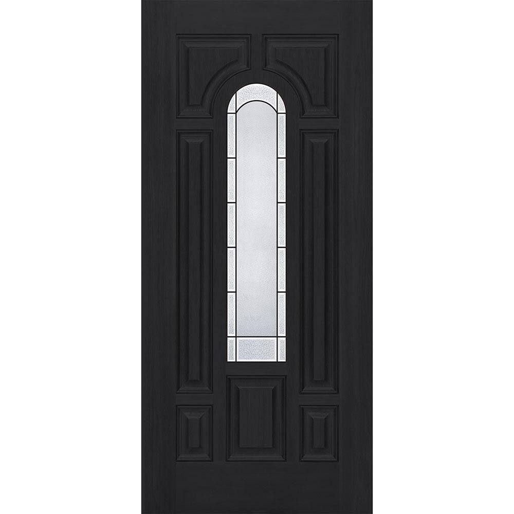 Regency 36 in. x 80 in. Universal Handing Center Lite Empire Deco Glass Onyx Fiberglass Front Door Slab price history on PriceWatchPro