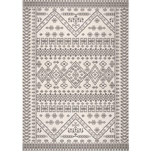 Kandace Ivory 8 ft. 6 in. x 11 ft. Indoor/Outdoor Patio Area Rug