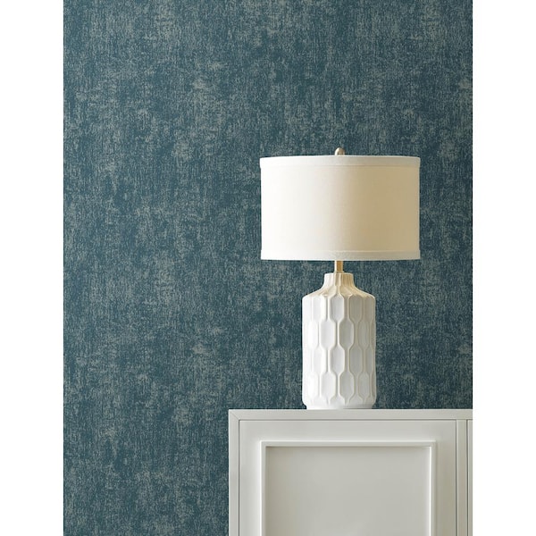 Edmore Faux Suede Blue Non Pasted Non Woven Wallpaper