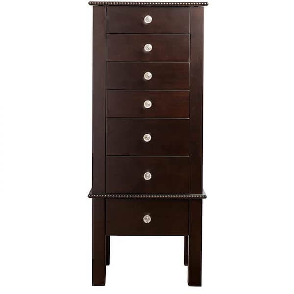 HIVES HONEY Crystal Espresso Jewelry Armoire