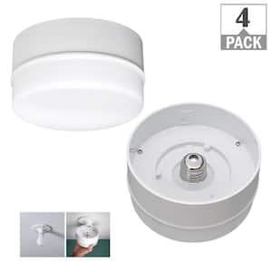 40-Watt Equivalent 5 in. E26 Closet Lighting LED Light Bulb in Bright White Stairway Lighting Hallway Light (4-Pack)