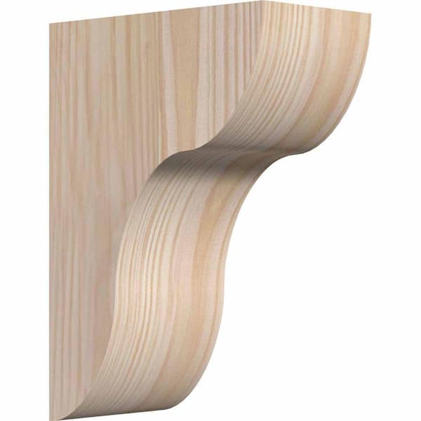 Ekena Millwork 5-1/2 in. x 10 in. x 14 in. Douglas Fir Carmel Smooth Corbel