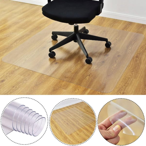 Premium Office Chair Mat Clear for Hard Wood Floors Anti-Slip Heavy Duty  Ergonomic Protective Floor Rug - 47-in x 30-in - Bed Bath & Beyond -  32626904