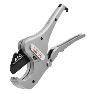 1/8 in. to 2-3/8 in. RC-2375 Ratcheting PVC Plastic, CPVC, PEX, PP & Flexible Tubing Cutter with Quick Change Blade