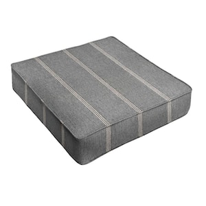 Sorra Home Sunbrella Lengthen Stone Square Outdoor Seat Cushion