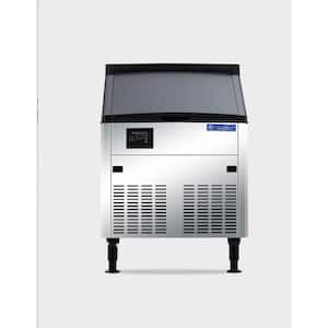 160 lbs. Freestanding or Built-In Ice Maker in Stainless Steel