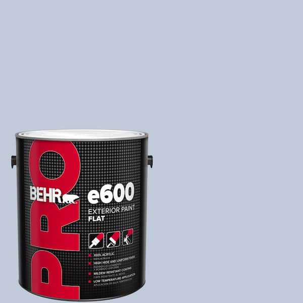 1 gal. #600E-3 Icy Brook Flat Exterior Paint
