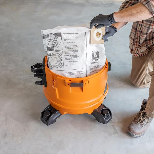 RIDGID Genuine VF3502A Wet Dry Vac Dry Pick-up Only Dust Bags for