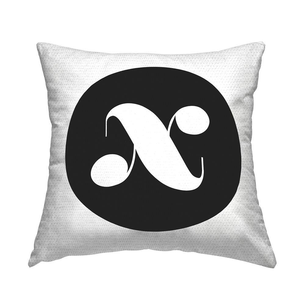 Black Initial X Square Outdoor Throw Pillow price history on PriceWatchPro