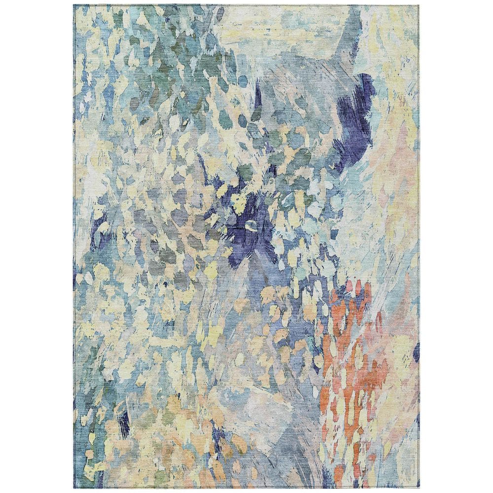 Chantille Machine Washable Indoor/Outdoor Abstract ACN2736 Blue 9 ft. x 12 ft. Area Rug price history on PriceWatchPro