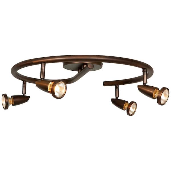 Access Lighting Mirage 4-Light 18 in. Bronze LED Flush Mount