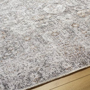 Vinny 8 ft. x 12 ft. Gray Abstract Indoor Area Rug