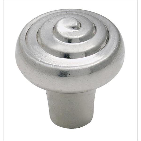 Amerock Divinity 1-1/4 in (32 mm) Diameter Sterling Nickel Round Cabinet Knob