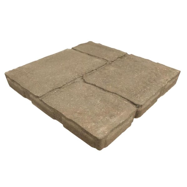 Oldcastle 15.75 in. x 15.75 in. x 2 in. 4 Cobble Victorian Concrete Step Stone