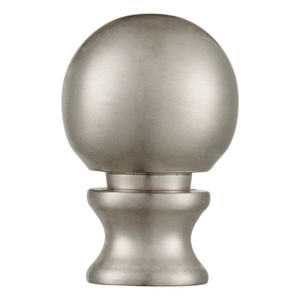 Silver Angels w/colors-Satin Nickel base Ant Lamp Finial 